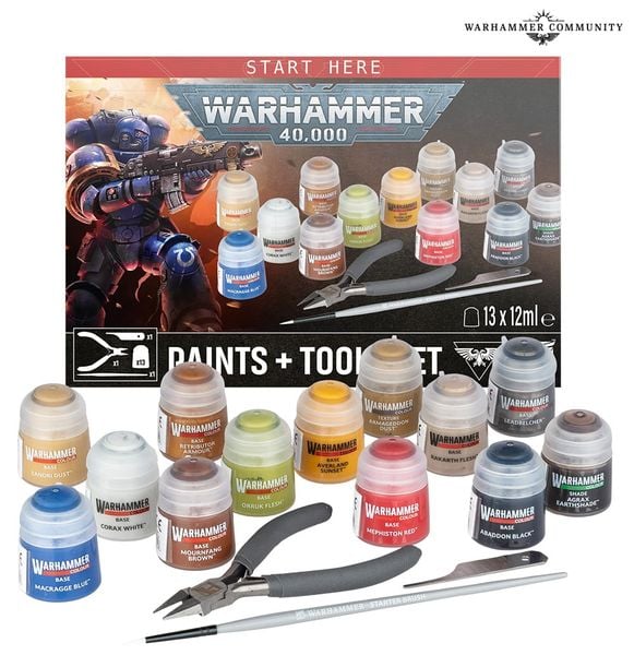  WARHAMMER 40.000: PAINT + TOOLS SET 