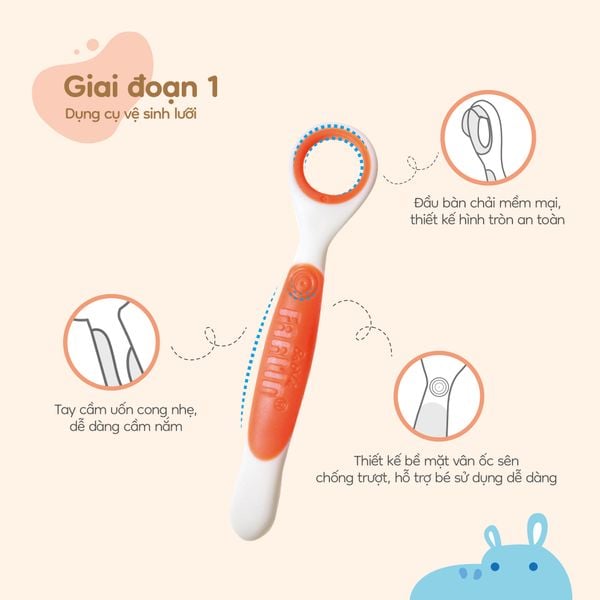 FARLIN Bộ Bàn Chải 3 Giai Đoạn Cho Bé Tập Đánh Răng Hiệu Quả