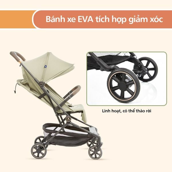 UNILOVE XE ĐẨY AERO SIÊU NHẸ, DỄ DÀNG GẤP GỌN BẰNG MỘT TAY, CÓ MÁI CHE – YODEE Việt Nam