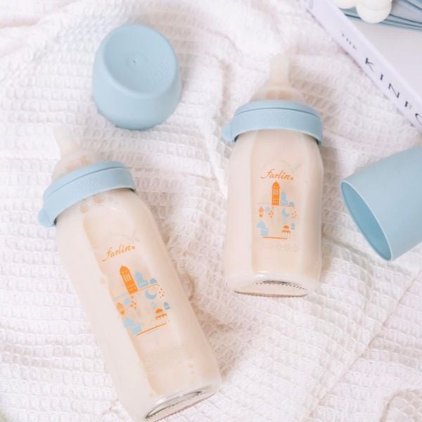 FARLIN Núm Ti Thay Thế Bình Sữa Thủy Tinh Cổ Rộng (Set 2 Cái)