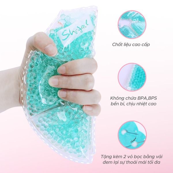 Shapee Túi Chườm Nóng Lạnh Cho Mẹ Sau Sinh, Giúp Giảm Đau, Thông Tia Sữa, Kích Sữa (Set 2 Cái)