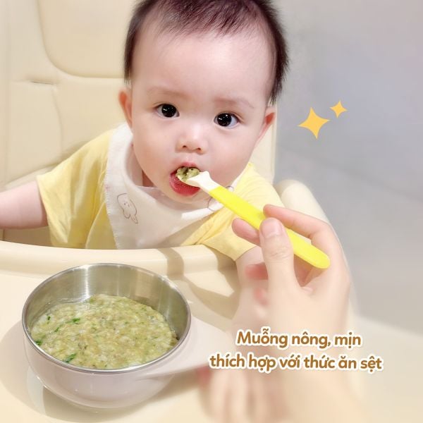 FARLIN Bộ 2 Muỗng Đầu Mềm Cho Bé Tập Ăn Dặm