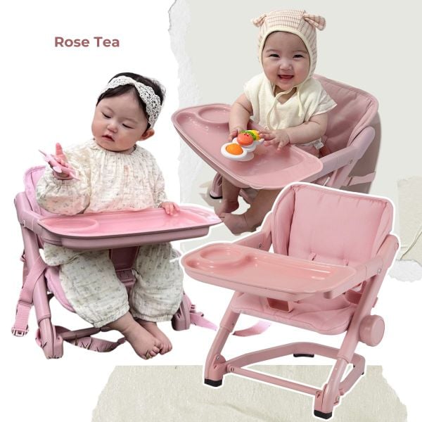 Unilove Ghế Ăn Dặm 3 Trong 1 FeedMe Chân Ghế Chống Trượt, Dễ Dàng Gấp Gọn