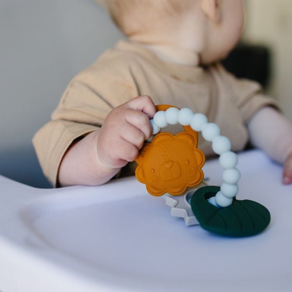 Loulou Lollipop Vòng Ba Gặm Nướu Silicone Giúp Giảm Đau Và Ngứa Nướu Cho Bé