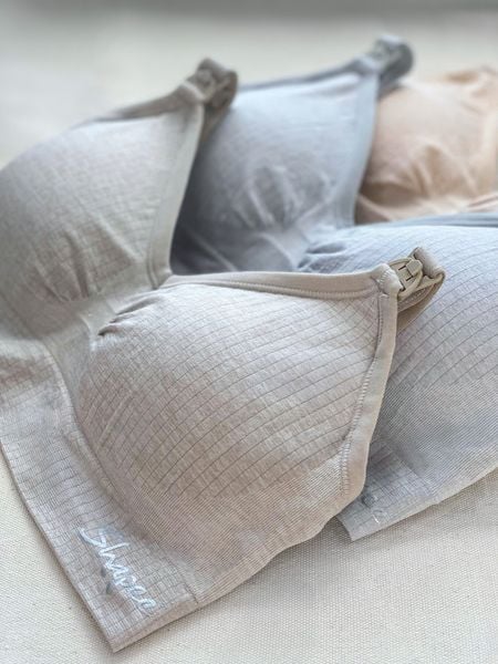 Shapee Áo Lót Bầu & Cho Con Bú Cozy Không Gọng, Tặng Kèm Miếng Nối