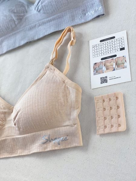 Shapee Áo Lót Bầu & Cho Con Bú Cozy Không Gọng, Tặng Kèm Miếng Nối