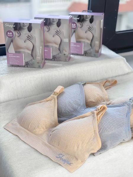 Shapee Áo Lót Bầu & Cho Con Bú Cozy Không Gọng, Tặng Kèm Miếng Nối