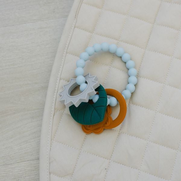 Loulou Lollipop Vòng Ba Gặm Nướu Silicone Giúp Giảm Đau Và Ngứa Nướu Cho Bé