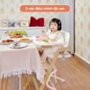 UNILOVE GHẾ ĂN DẶM 2 TRONG 1 GROW WITH ME CÓ 6 CHẾ ĐỘ ĐIỀU CHỈNH ĐỘ CAO VÀ CHÂN GHẾ CHỐNG TRƯỢT AN TOÀN CHO BÉ