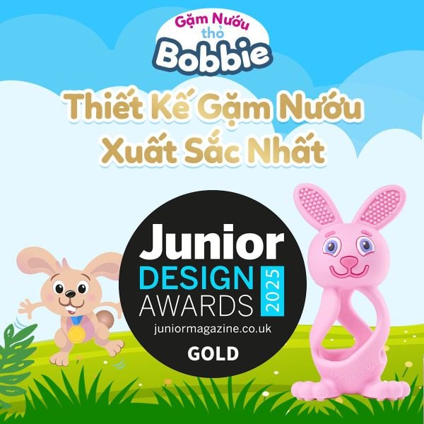 Brush-Baby Gặm Nướu Hình Thỏ Silicone Mát Xa Nướu Cho Bé