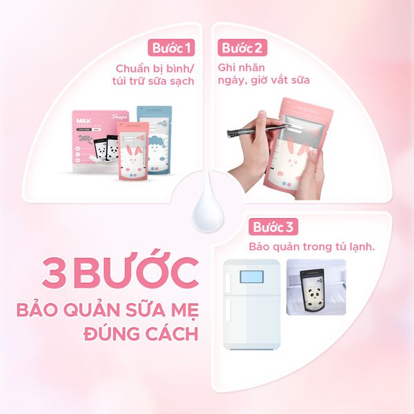 Shapee Túi Trữ Sữa Cảm Biến Nhiệt An Toàn, Tiện Lợi (Hộp 25 Túi)