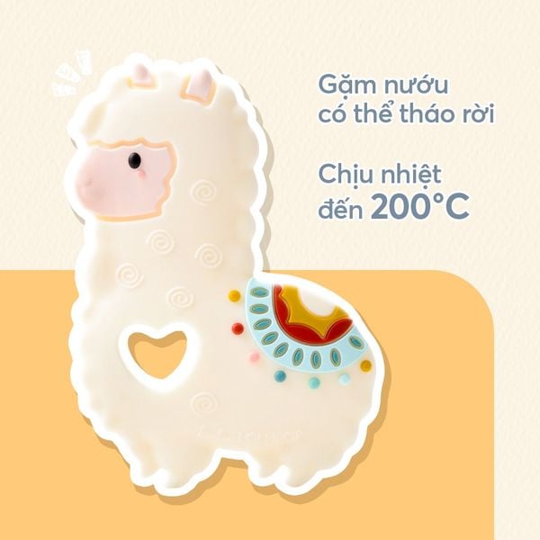 Loulou Lollipop Gặm Nướu Silicone Kèm Dây Đeo, Giúp Giảm Đau Và Ngứa Nướu Cho Bé