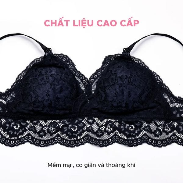 Shapee Áo Lót Bầu & Cho Con Bú Lacey Không Gọng, Cúp ¾ Tôn Dáng, Ren Thêu Phiên Bản Giới Hạn
