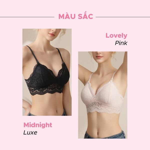 Shapee Áo Lót Bầu & Cho Con Bú Lacey Không Gọng, Cúp ¾ Tôn Dáng, Ren Thêu Phiên Bản Giới Hạn