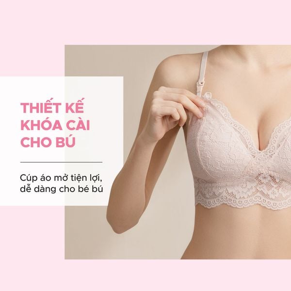 Shapee Áo Lót Bầu & Cho Con Bú Lacey Không Gọng, Cúp ¾ Tôn Dáng, Ren Thêu Phiên Bản Giới Hạn
