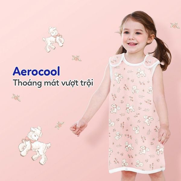 Elava Túi Ngủ Dạng Áo Chất Liệu Aerocool & Cotton Modal Giúp Bé Ngủ Ngon