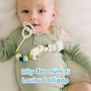 LOULOU LOLLIPOP DÂY ĐEO NÚM TI SILICONE MỀM MẠI, AN TOÀN CHO BÉ, PHÙ HỢP VỚI MỌI LOẠI NÚM TI