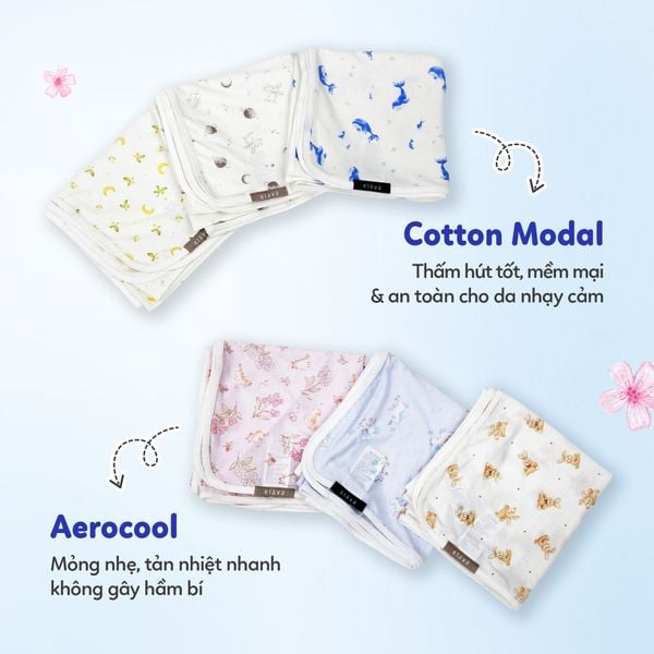 Elava Túi Ngủ Dạng Áo Chất Liệu Aerocool & Cotton Modal Giúp Bé Ngủ Ngon