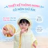 L'Ange Áo Choàng Tắm Có Nón Vải Bông 6 lớp 50x55cm (Size S)