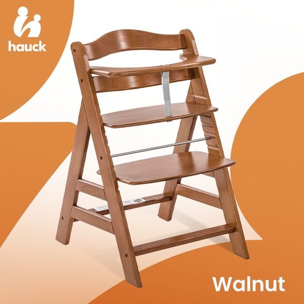 Hauck Alpha+ Ghế Ăn Dặm Bằng Gỗ Thiết Kế Công Thái Học Cho Bé