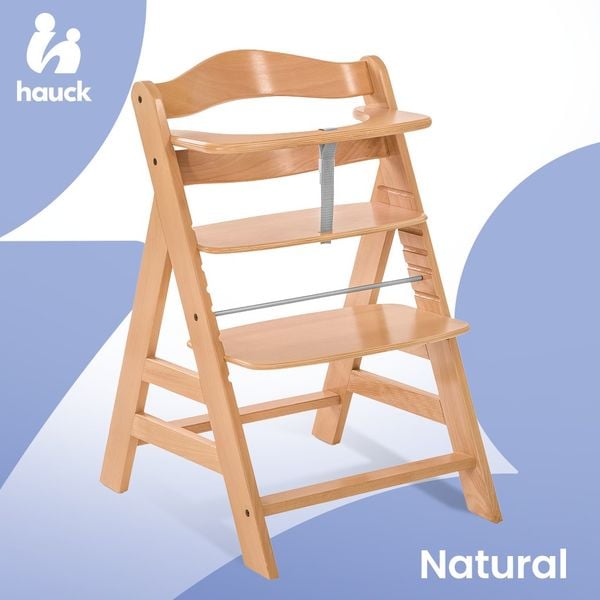Hauck Alpha+ Ghế Ăn Dặm Bằng Gỗ Thiết Kế Công Thái Học Cho Bé