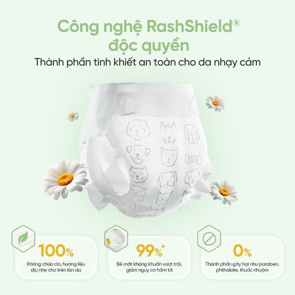 Parasol Tã/Bỉm Dán Thấm Hút, Chống Hăm, Kháng Khuẩn Tự Nhiên Cho Bé (Gói Dùng Thử)