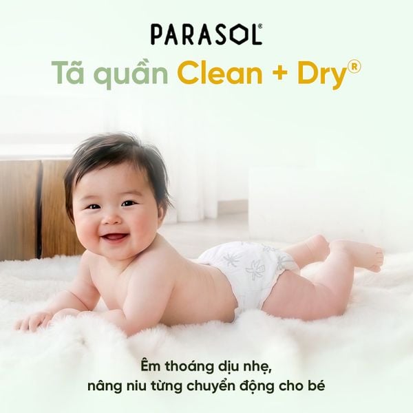 Parasol Tã/Bỉm Dán/Bỉm Quần Thấm Hút, Chống Hăm, Kháng Khuẩn Tự Nhiên Cho Bé