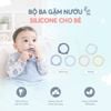Loulou Lollipop Bộ Ba Gặm Nướu Silicone Giúp Giảm Đau & Ngứa Nướu Cho Bé