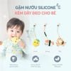 Loulou Lollipop Gặm Nướu Silicone Kèm Dây Đeo, Giúp Giảm Đau & Ngứa Nướu Cho Bé (Đầu Kẹp Thép)