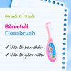 Brush-Baby Bộ 2 Bàn Chải Đánh Răng & Mát Xa Nướu Flossbrush Cho Bé (0 - 3 Tuổi)