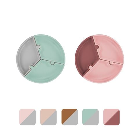 MinikOiOi Khay Ăn Dặm Silicone Có Thể Tháo Rời