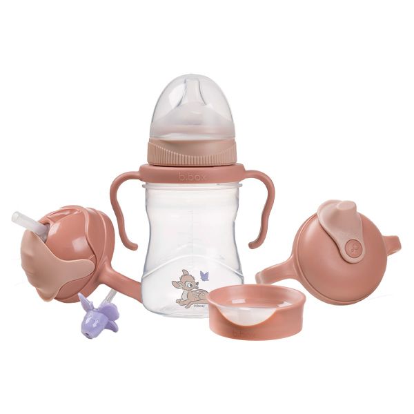 b.box Bộ Bình Nước 4 Nắp Thay Thế Tiện Dụng Cho 4 Giai Đoạn Phát Triển Của Bé