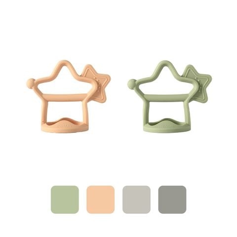 MOYUUM GẶM NƯỚU HÌNH SAO BẰNG SILICONE CAO CẤP GIÚP GIẢM ĐAU VÀ NGỨA NƯỚU CHO BÉ
