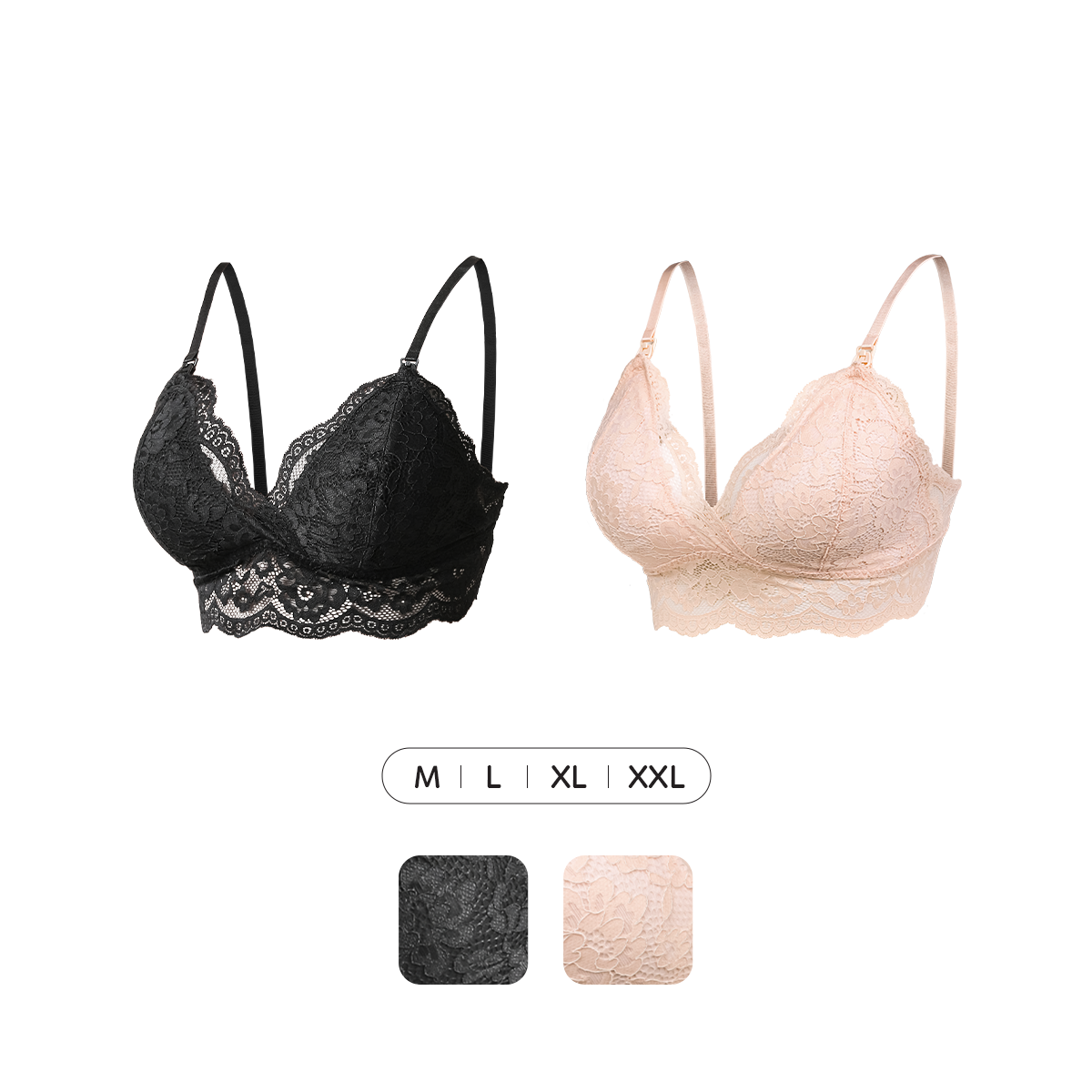 Shapee Áo Lót Bầu & Cho Con Bú Lacey Không Gọng, Cúp ¾ Tôn Dáng, Ren Thêu Phiên Bản Giới Hạn