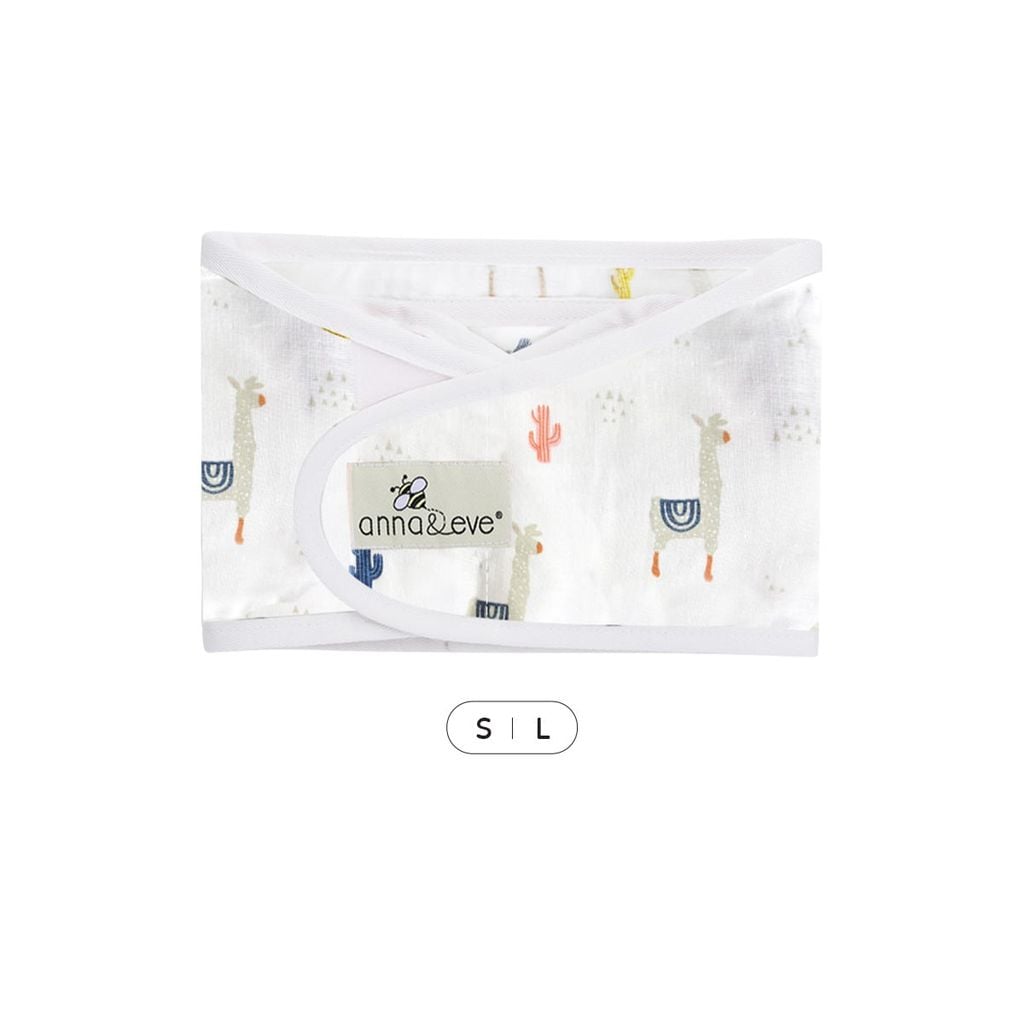 Anna&Eve Khăn Quấn Ngủ Ngon, Chống Giật Mình Cho Bé Sơ Sinh - Alpaca Màu Trắng
