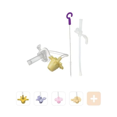 b.box Bộ Ống Hút Thay Thế & Dụng Cụ Vệ Sinh Bình Nước 360 Độ