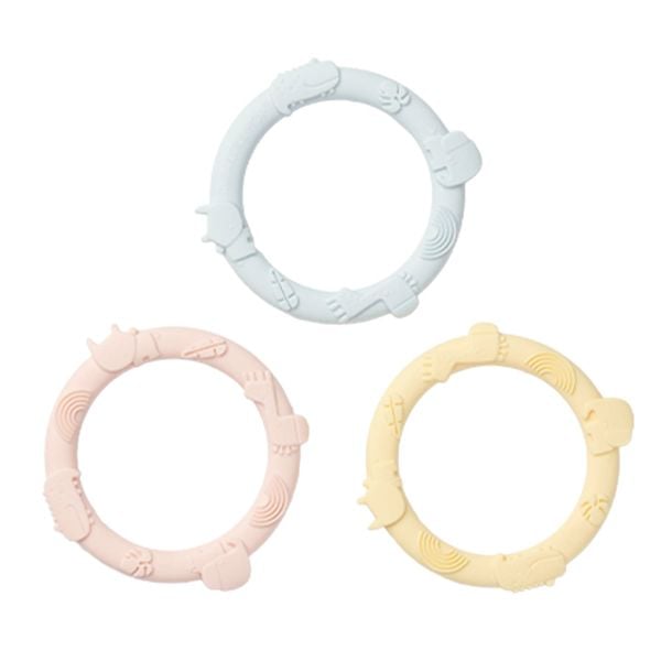 Loulou Lollipop Bộ Ba Gặm Nướu Silicone Giúp Giảm Đau & Ngứa Nướu Cho Bé