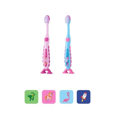 Brush-Baby Bàn Chải Đánh Răng Flossbrush Cho Bé (3 - 6 Tuổi)