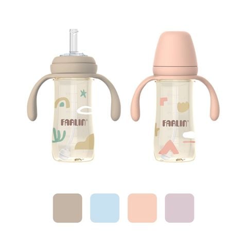 FARLIN Bình Nước PPSU 360 Độ Cho Bé Tập Uống Nước 270ml (Nắp Tháo Rời)