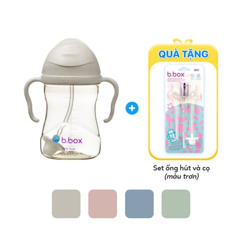 b.box Bình Nước PPSU 360 Độ 240ml Có Van Chống Sặc Cho Bé Tập Uống Nước