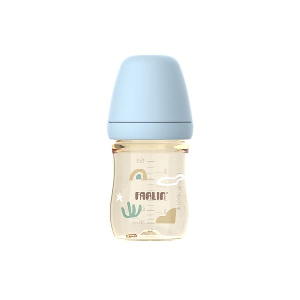 FARLIN Bình Sữa PPSU Cổ Rộng, Núm Ti Silicone Siêu Mềm, Chống Đầy Hơi Cho Bé