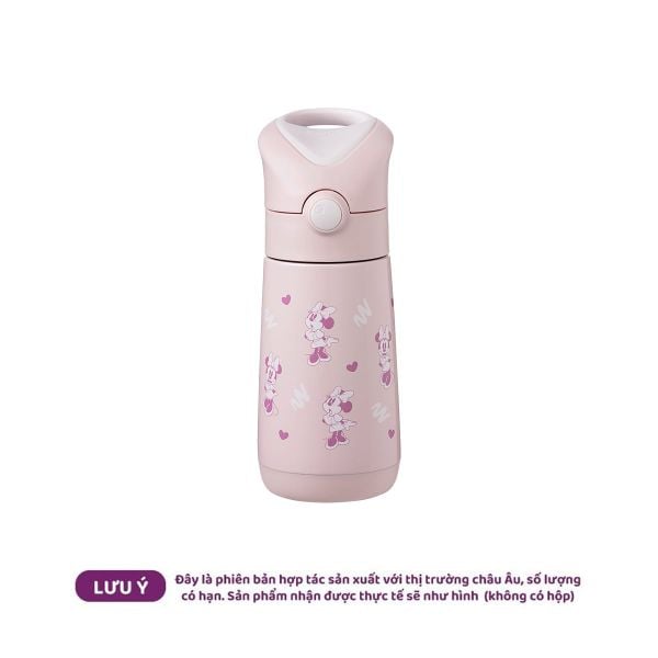 b.box Set Hộp Đựng Đồ Ăn Vặt, Yếm Ăn Dặm & Bình Nước Phiên Bản Minnie Soft Cho Bé