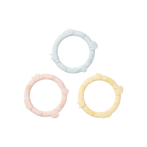 Loulou Lollipop Bộ Ba Gặm Nướu Silicone Giúp Giảm Đau & Ngứa Nướu Cho Bé