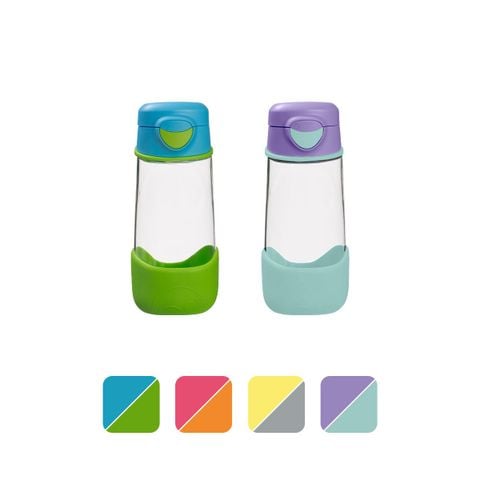 b.box Bình Nước Vòi Silicone Chất Liệu Tritan Có Van Chống Sặc 450ml