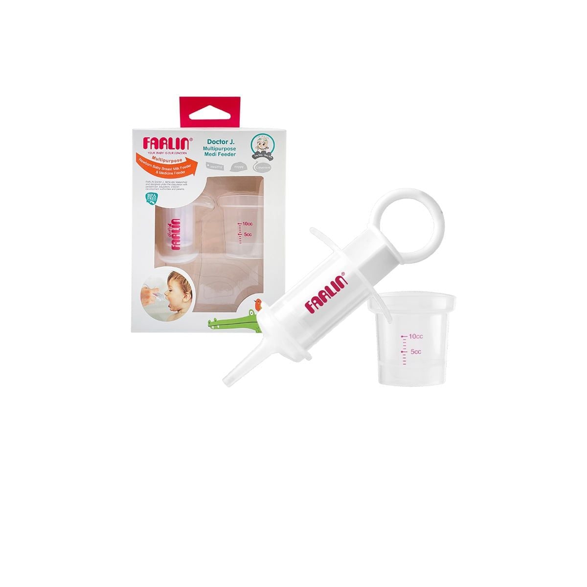 FARLIN Dụng Cụ Cho Bé Uống Thuốc & Uống Sữa An Toàn, Tiện Lợi