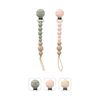 Loulou Lollipop Dây Đeo Núm Ti Silicone, Đầu Kẹp Thép Không Gỉ, Phù Hợp Với Mọi Loại Núm Ti