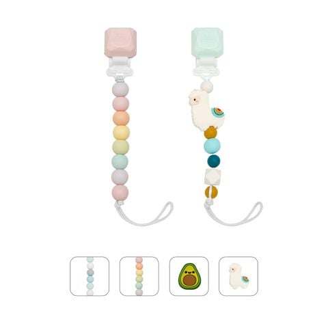 Loulou Lollipop Dây Đeo Núm Ti Silicone Phù Hợp Với Mọi Loại Núm Ti