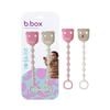 b.box Bộ 2 Dây Đeo Núm Ti Silicone Bạch Kim Kháng Khuẩn Cho Bé Từ Sơ Sinh