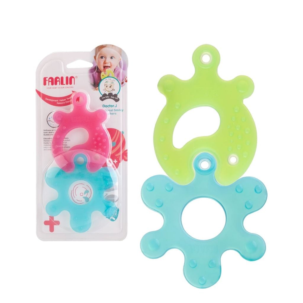 Farlin Gặm Nướu Silicone Puzzle Giúp Giảm Đau & Ngứa Nướu Cho Bé