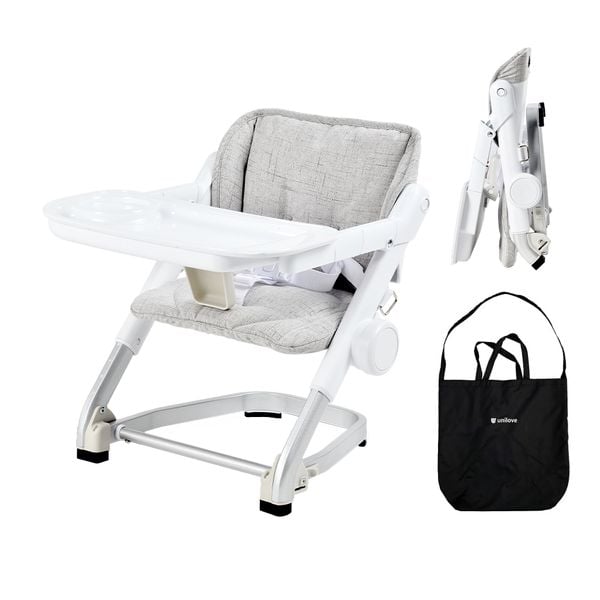 Unilove Ghế Ăn Dặm 3 Trong 1 FeedMe Chân Ghế Chống Trượt, Dễ Dàng Gấp Gọn